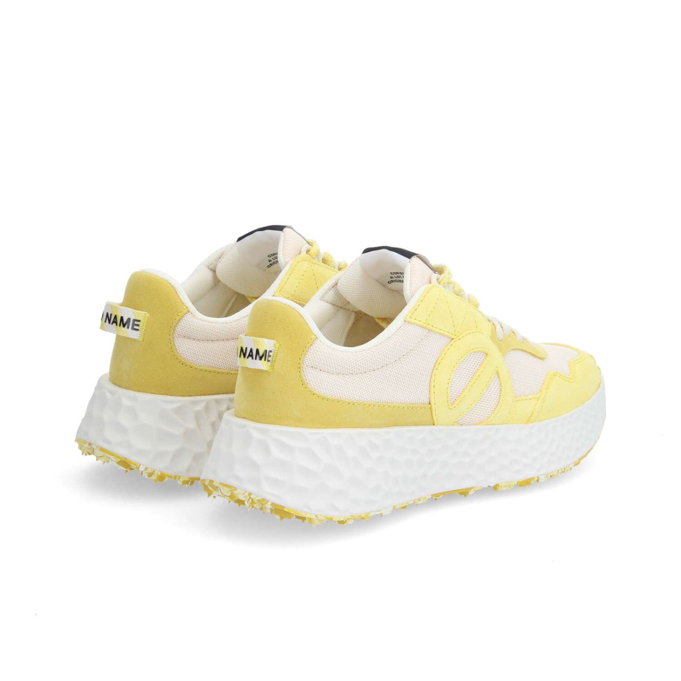 CARTER MILKSHAKE W - SUEDE/KNIT/SUED - JAUNE/BLANC CASSE/JAUNE BANANE